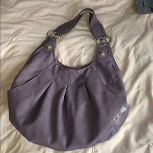Lavender Elle bag snake skin print